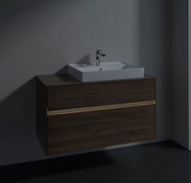 Тумба под раковину Villeroy & Boch Collaro 100х50 см с подсветкой ДСП дуб аризона C018B0VH