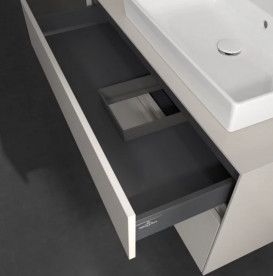Тумба под раковину Villeroy & Boch Collaro 100х50 см с подсветкой ДСП мягкий серый C018B0VK