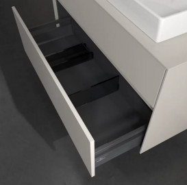 Тумба под раковину Villeroy & Boch Collaro 100х50 см с подсветкой ДСП мягкий серый C018B0VK