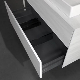 Тумба під раковину Villeroy & Boch Collaro 100х50 см із підсвічуванням ДСП біле дерево C018B0E8