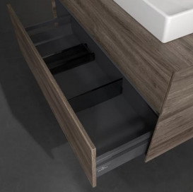 Тумба под раковину Villeroy & Boch Collaro 100х50 см с подсветкой ДСП каменный дуб C018B0RK