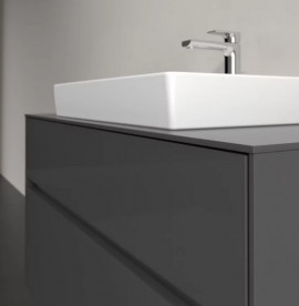 Тумба под раковину Villeroy & Boch Collaro 100х50 см с подсветкой МДФ глянцевый серый C019B0FP