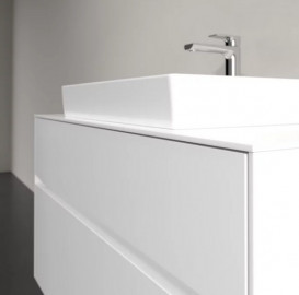 Тумба под раковину Villeroy & Boch Collaro 100х50 см с подсветкой ДСП матовый белый C019B0MS