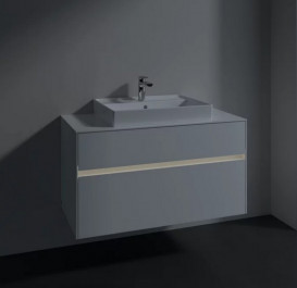 Тумба под раковину Villeroy & Boch Collaro 100х50 см с подсветкой ДСП матовый белый C019B0MS