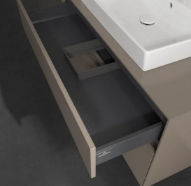 Тумба под раковину Villeroy & Boch Collaro 100х50 см с подсветкой ДСП трюфель серый C019B0VG