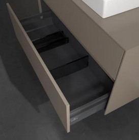 Тумба под раковину Villeroy & Boch Collaro 100х50 см с подсветкой ДСП трюфель серый C019B0VG