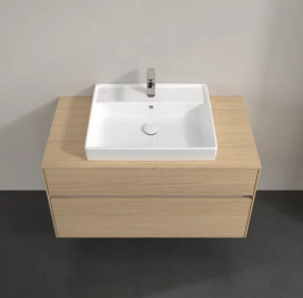 Тумба под раковину Villeroy & Boch Collaro 100х50 см с подсветкой ДСП северный дуб C019B0VJ