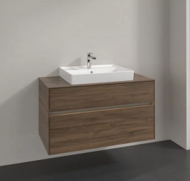 Тумба под раковину Villeroy & Boch Collaro 100х50 см с подсветкой ДСП дуб аризона C019B0VH