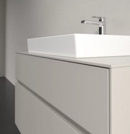 Тумба под раковину Villeroy & Boch Collaro 100х50 см с подсветкой ДСП мягкий серый C019B0VK