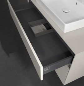 Тумба под раковину Villeroy & Boch Collaro 100х50 см с подсветкой ДСП мягкий серый C019B0VK