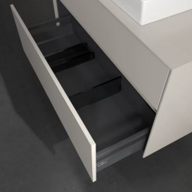 Тумба под раковину Villeroy & Boch Collaro 100х50 см с подсветкой ДСП мягкий серый C019B0VK