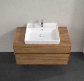 Тумба под раковину Villeroy & Boch Collaro 100х50 см с подсветкой ДСП дуб канзас C019B0RH