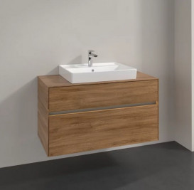 Тумба под раковину Villeroy & Boch Collaro 100х50 см с подсветкой ДСП дуб канзас C019B0RH