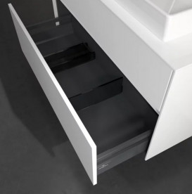 Тумба под раковину Villeroy & Boch Collaro 100х50 см с подсветкой МДФ глянцевый белый C020B0DH