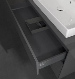 Тумба под раковину Villeroy & Boch Collaro 100х50 см с подсветкой МДФ глянцевый серый C020B0FP