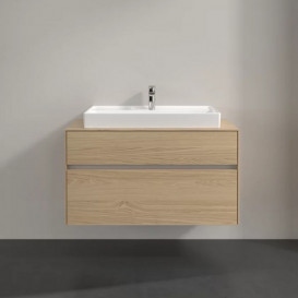 Тумба під раковину Villeroy & Boch Collaro 100х50 см із підсвічуванням ДСП північний дуб C020B0VJ