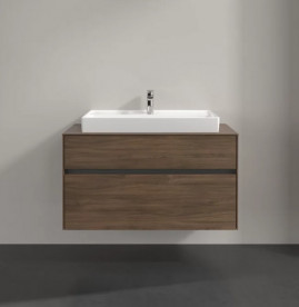 Тумба под раковину Villeroy & Boch Collaro 100х50 см с подсветкой ДСП дуб аризона C020B0VH