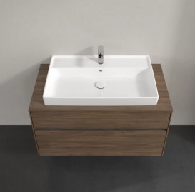 Тумба под раковину Villeroy & Boch Collaro 100х50 см с подсветкой ДСП дуб аризона C020B0VH