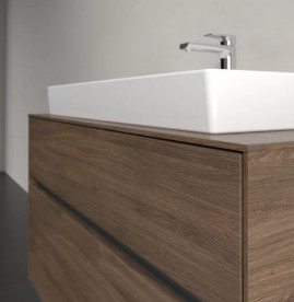 Тумба под раковину Villeroy & Boch Collaro 100х50 см с подсветкой ДСП дуб аризона C020B0VH