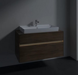 Тумба под раковину Villeroy & Boch Collaro 100х50 см с подсветкой ДСП дуб аризона C020B0VH