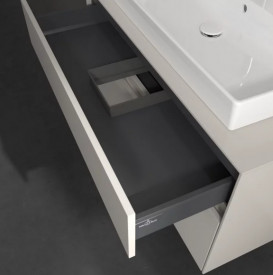 Тумба под раковину Villeroy & Boch Collaro 100х50 см с подсветкой ДСП мягкий серый C020B0VK