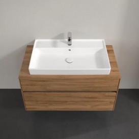 Тумба под раковину Villeroy & Boch Collaro 100х50 см с подсветкой ДСП дуб канзас C020B0RH