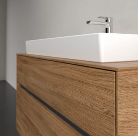 Тумба под раковину Villeroy & Boch Collaro 100х50 см с подсветкой ДСП дуб канзас C020B0RH