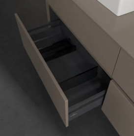 Тумба под раковину Villeroy & Boch Collaro 160х50 см с подсветкой ДСП трюфель серый C021B0VG
