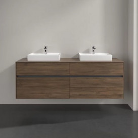 Тумба под раковину Villeroy & Boch Collaro 160х50 см с подсветкой ДСП дуб аризона C021B0VH