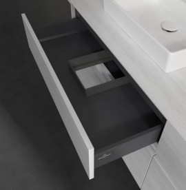 Тумба під раковину Villeroy & Boch Collaro 160х50 см із підсвічуванням ДСП біле дерево C021B0E8