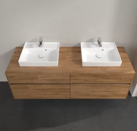 Тумба под раковину Villeroy & Boch Collaro 160х50 см с подсветкой ДСП дуб канзас C021B0RH