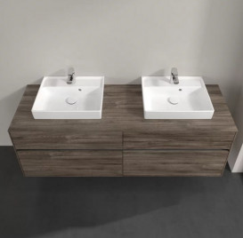 Тумба под раковину Villeroy & Boch Collaro 160х50 см с подсветкой ДСП каменный дуб C021B0RK