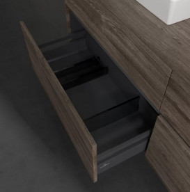 Тумба под раковину Villeroy & Boch Collaro 160х50 см с подсветкой ДСП каменный дуб C021B0RK