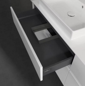 Тумба під раковину Villeroy & Boch Collaro 160х50 см із підсвічуванням ДСП матовий білий C022B0MS