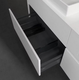 Тумба під раковину Villeroy & Boch Collaro 160х50 см із підсвічуванням ДСП матовий білий C022B0MS