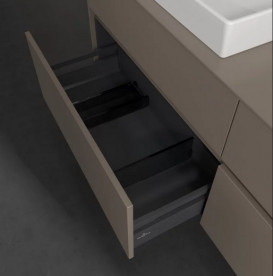 Тумба під раковину Villeroy & Boch Collaro 160х50 см із підсвічуванням ДСП трюфель сірий C022B0VG