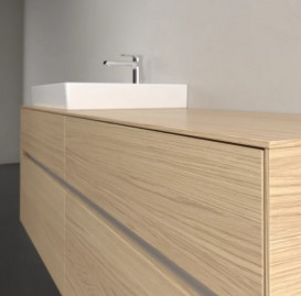 Тумба под раковину Villeroy & Boch Collaro 160х50 см с подсветкой ДСП северный дуб C022B0VJ