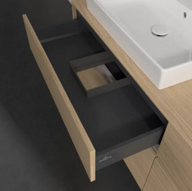 Тумба под раковину Villeroy & Boch Collaro 160х50 см с подсветкой ДСП северный дуб C022B0VJ