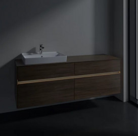 Тумба під раковину Villeroy & Boch Collaro 160х50 см із підсвічуванням ДСП дуб аризона C022B0VH