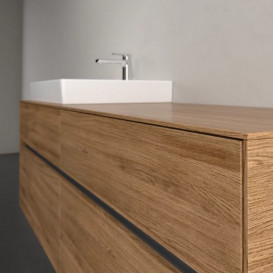 Тумба под раковину Villeroy & Boch Collaro 160х50 см с подсветкой ДСП дуб канзас C022B0RH
