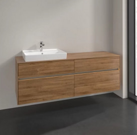 Тумба под раковину Villeroy & Boch Collaro 160х50 см с подсветкой ДСП дуб канзас C022B0RH