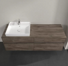 Тумба под раковину Villeroy & Boch Collaro 160х50 см с подсветкой ДСП каменный дуб C022B0RK