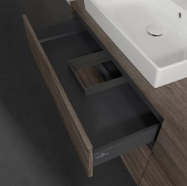 Тумба под раковину Villeroy & Boch Collaro 160х50 см с подсветкой ДСП каменный дуб C022B0RK