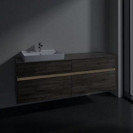 Тумба под раковину Villeroy & Boch Collaro 160х50 см с подсветкой ДСП каменный дуб C022B0RK