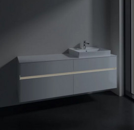 Тумба под раковину Villeroy & Boch Collaro 160х50 см с подсветкой ДСП матовый белый C023B0MS