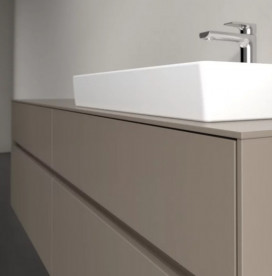 Тумба під раковину Villeroy & Boch Collaro 160х50 см із підсвічуванням ДСП трюфель сірий C023B0VG