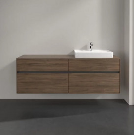 Тумба під раковину Villeroy & Boch Collaro 160х50 см із підсвічуванням ДСП дуб аризона C023B0VH