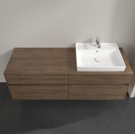 Тумба під раковину Villeroy & Boch Collaro 160х50 см із підсвічуванням ДСП дуб аризона C023B0VH