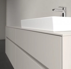 Тумба під раковину Villeroy & Boch Collaro 160х50 см із підсвічуванням ДСП м'який сірий C023B0VK