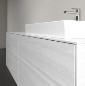 Тумба под раковину Villeroy & Boch Collaro 160х50 см с подсветкой ДСП белое дерево C023B0E8
